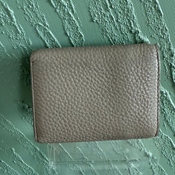 Prada Milano Small Gray Leather Wallet - Picture 2 of 10